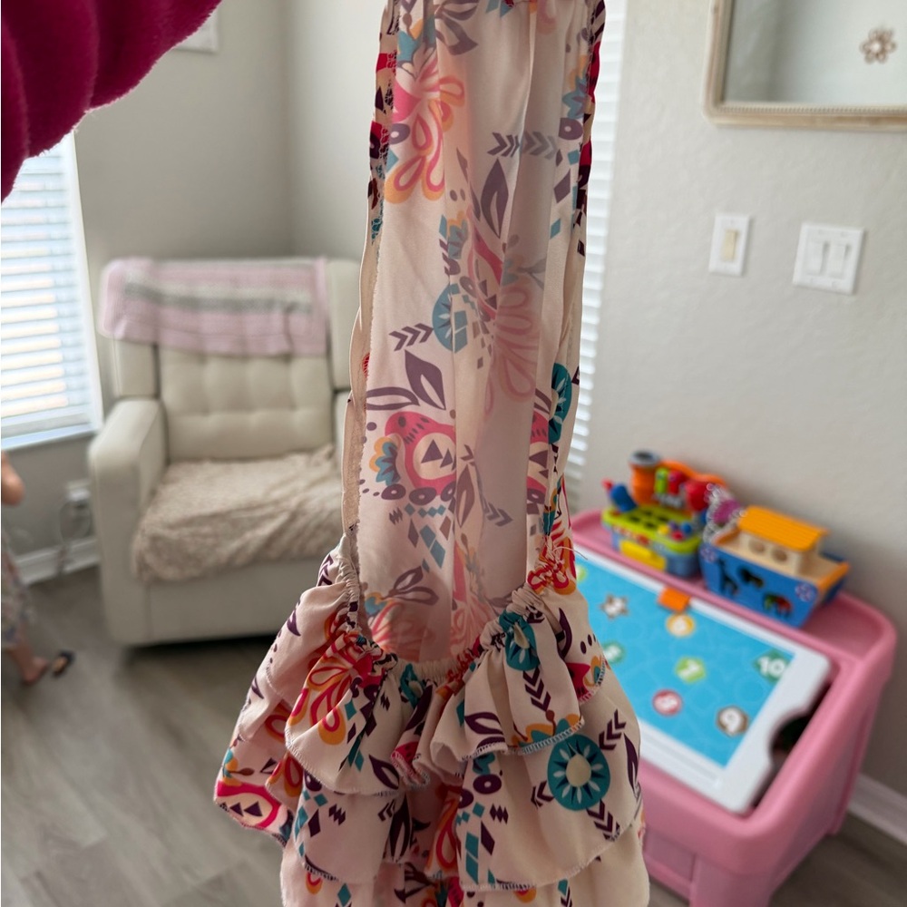 Colorful Patterned halter onesie - Picture 2 of 2